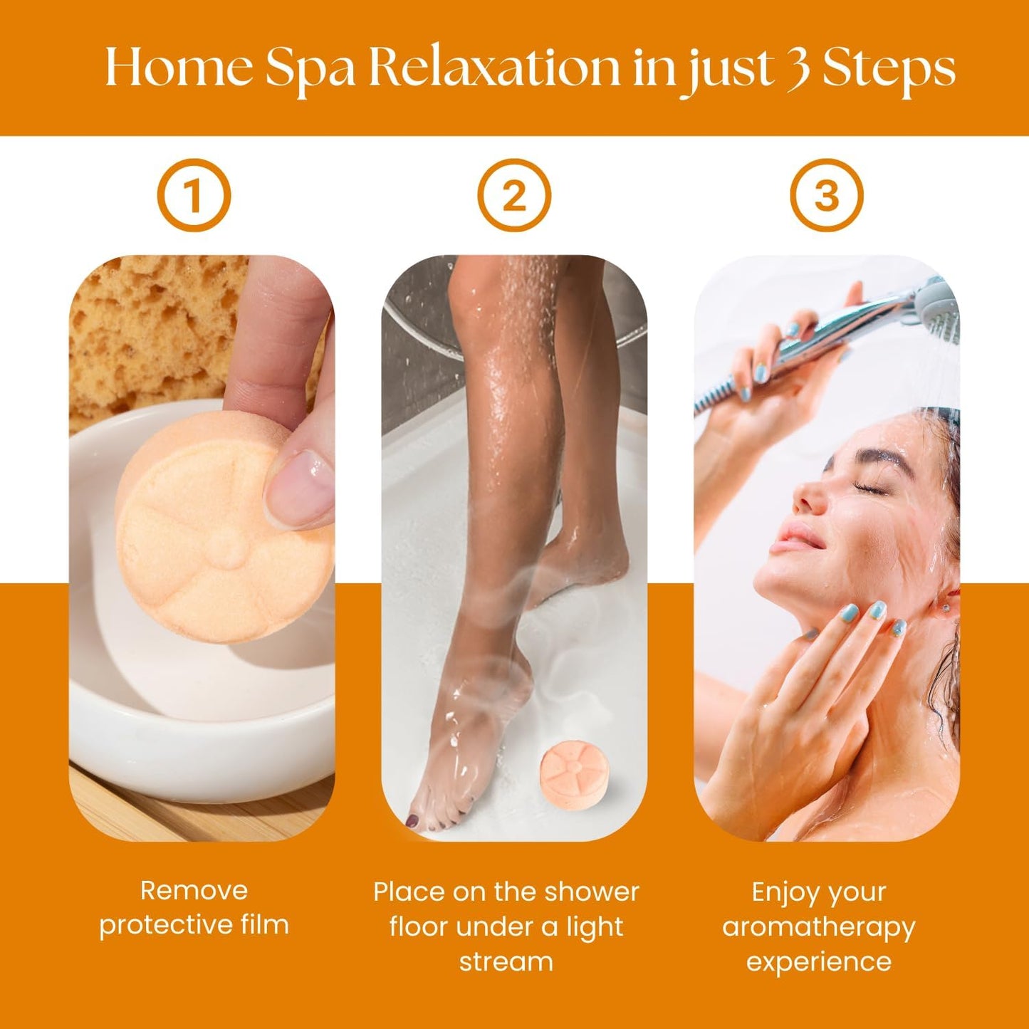 TLG Soothe Shower Steamers Aromatherapy 7 Pack – USA Made with Extra Menthol, Peppermint & Eucalyptus – Shower Bomb for Relaxation, Stress & Sinus Relief – Gift for Men & Women