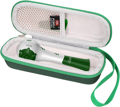 FBLFOBELI EVA Hard Carrying Case Compatible with The Breather/HETARU Natural Breathing Exercise Device, Hand-Held Inspiratory Expiratory Muscle Trainer (Blue, Case Only)