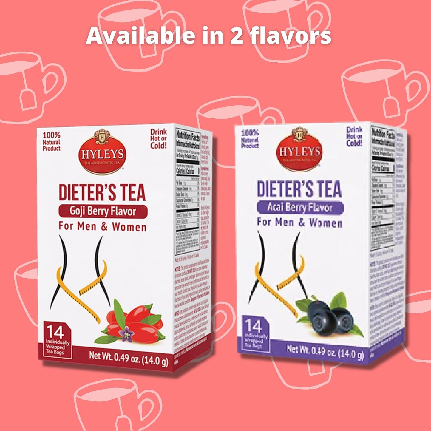 Hyleys Dandelion Root & Green Tea with Milk Thistle and Licorice Root - Herbal Detox Blend - 25 Tea Bags