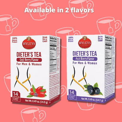Hyleys Dandelion Root & Green Tea with Milk Thistle and Licorice Root - Herbal Detox Blend - 25 Tea Bags