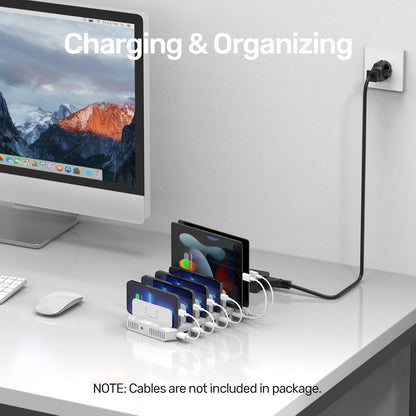 Unitek 10-Port Charging Station, USB Charger Organizer for Multiple Device