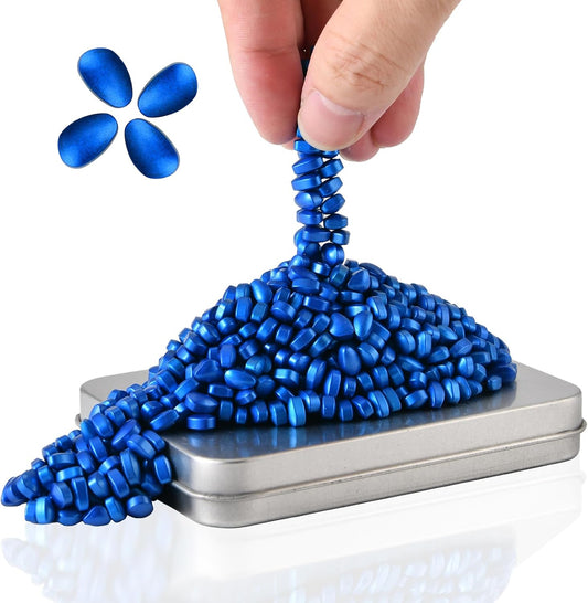 LCVUUK Magnetic Putty Rocks, Blue More Than 600 Weak Magnetic Smooth Ferrite Pebbles, Desk Toys and Time-Killer for Adults