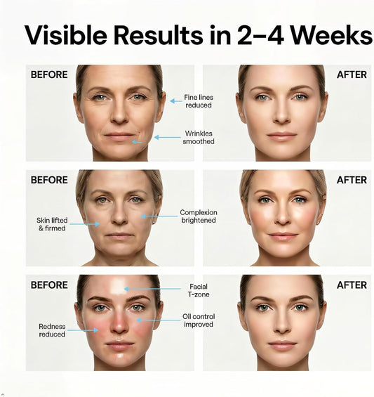 7-Color LED Red Light Therapy Face & Neck Massager - Anti-Aging Facial Sculptor with Heat, Vibration, Lifting, Firming, Timer for Visible Skin Tightening, Rechargeable At-Home Beauty Device