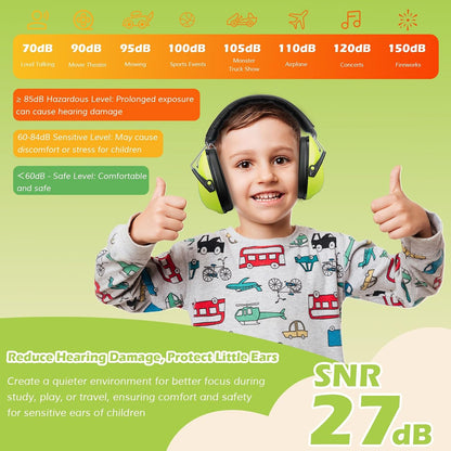 ProCase Noise Cancelling Headphones for Kids Toddler, SNR 27dB Noise Reduction Ear Muffs, Hearing Protection for Monster Jam, Concerts, Fireworks, Shooting, Air Show, Autism Sensory Needs -Blue