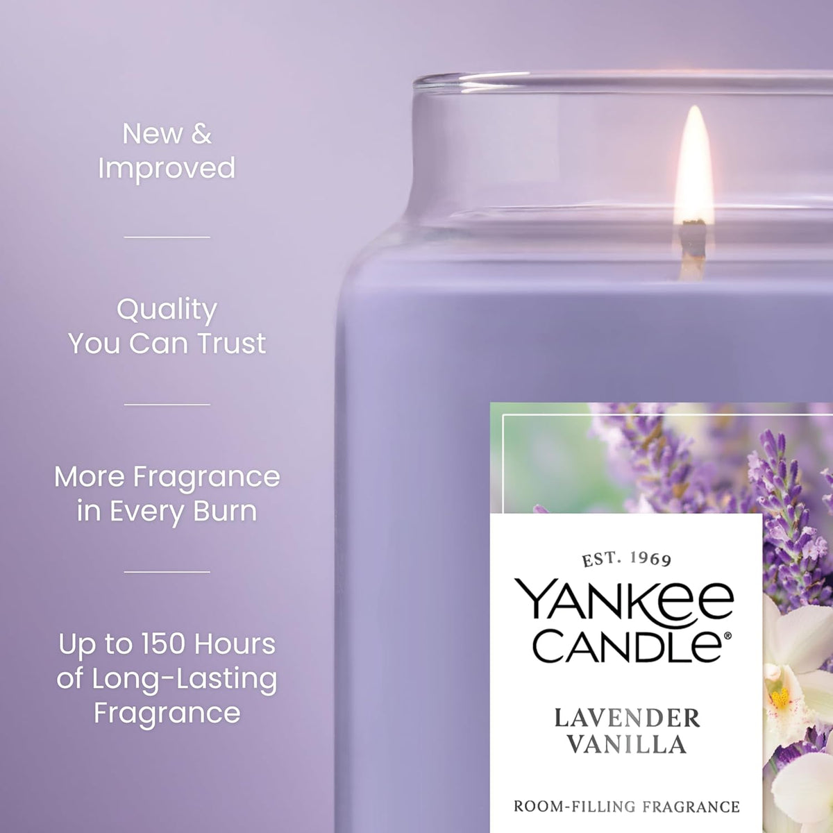 Yankee Candle Lemon Lavender Scented Candle, 22oz Large Jar