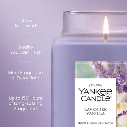 Yankee Candle Lemon Lavender Scented Candle, 22oz Large Jar