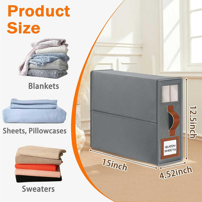 GhvyenntteS Bed Sheet Organizers and Storage, Closet Organizer