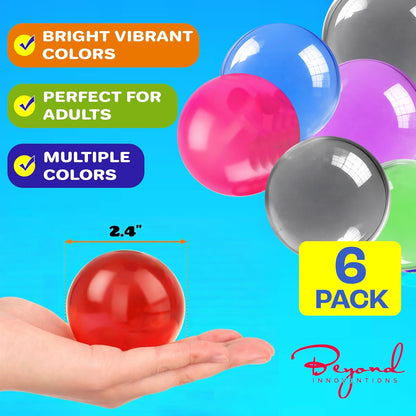 Stress Balls for Adults - 18 Pack | Fidget Toys | XL Stress Ball, Office Supplies, Squishy Fidget Toys | Anxiety Relief Calming Tool | Squishy Balls for Autism & ADHD, Assorted