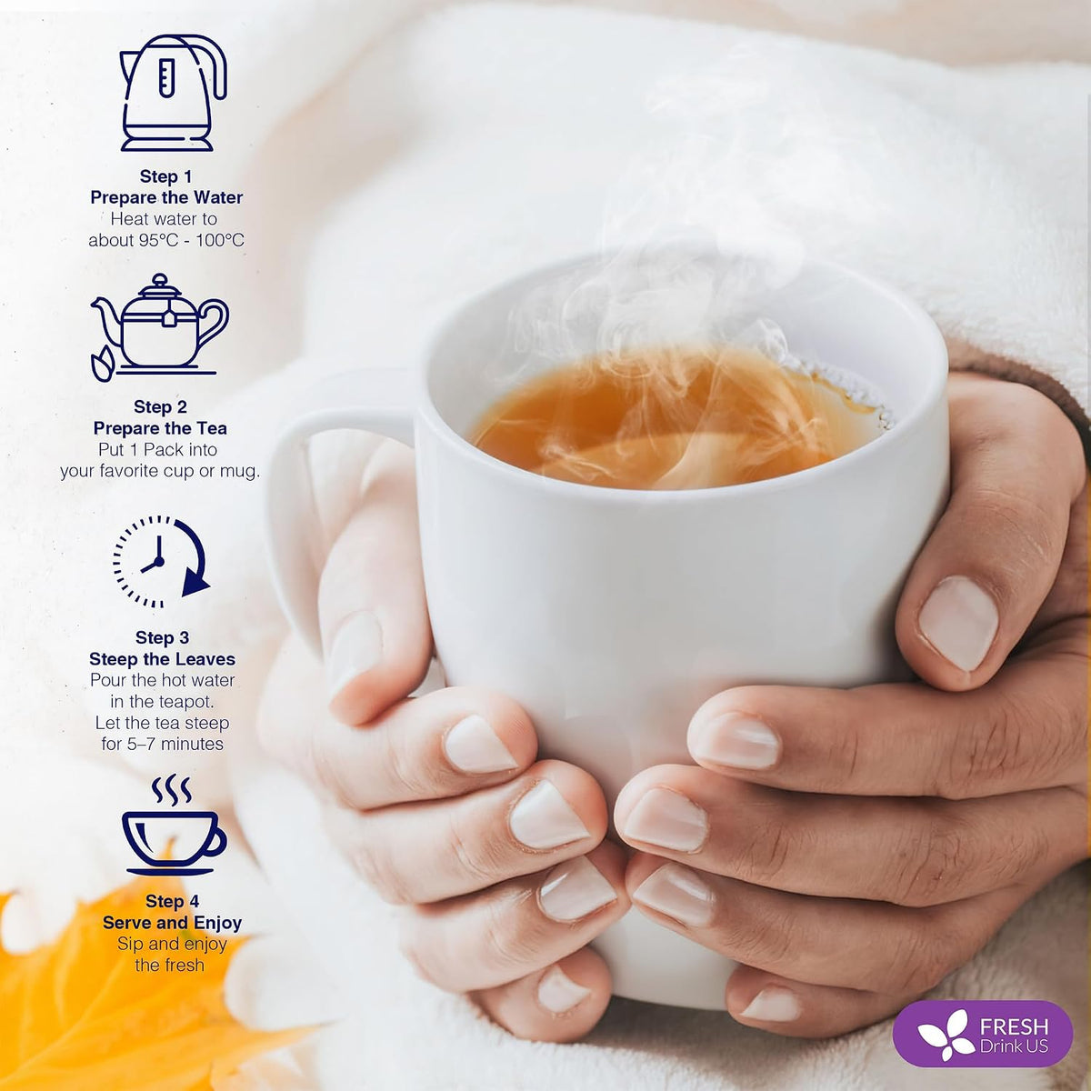 FreshDrinkUS, Premium Liver Detox Tea Bags | 135 Count | Eco-Conscious Corn Fiber Tea Bags | Ayurvedic Stomach Relief & Liver Support | Vegan, Caffeine Free, Kosher