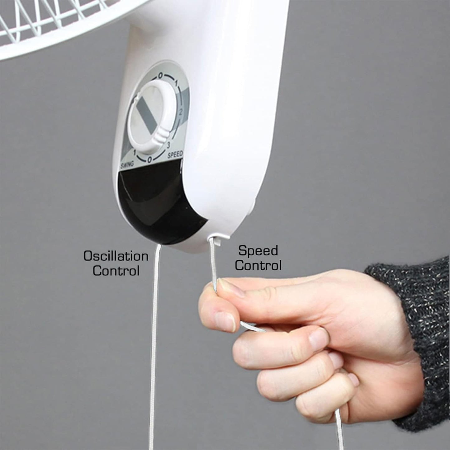 Hurricane Classic 6 Inch Clip Fan, 2 Speed Portable Desk Table Fan with Tilt, White
