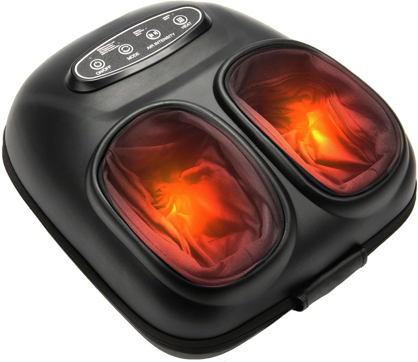 LINGTENG Foot Massager, Heated Foot Massager, Foot Massage with 3 Modes, 3 Intensity Levels, 15-Min Timer, Birthday Gifts for Women Men, Father Day Gifts, Size up to 13"