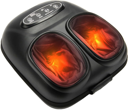 LINGTENG Foot Massager, Heated Foot Massager, Foot Massage with 3 Modes, 3 Intensity Levels, 15-Min Timer, Birthday Gifts for Women Men, Father Day Gifts, Size up to 13"