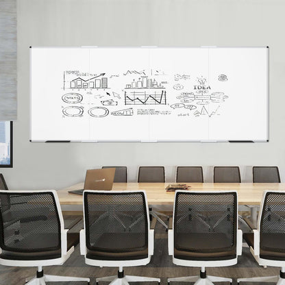 VIZ-PRO Magnetic Dry Erase Board, 36 X 24 Inches, Silver Aluminium Frame