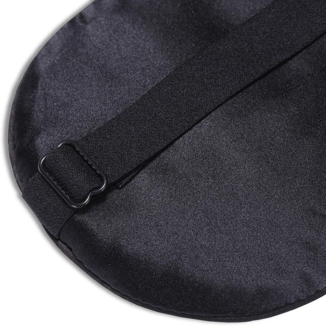 Alaska Bear Sleep Mask Silk Eye Cover with Shaped Pad, Machine Washable | Pressure-free Sleeping, Foam Insert, Upgrade Contour Over Conventional Flat Satin Eye Masks