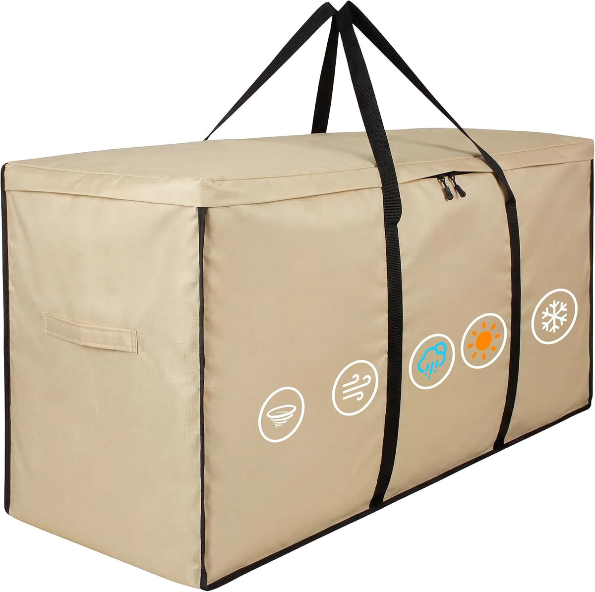 storagebag Patio Cushion Storage Bag, Outdoor Cushion Storage Bag,Waterproof Extra Large Furniture Storage Bag with Handle and Zipper, 48in L x 16in W x 22in H