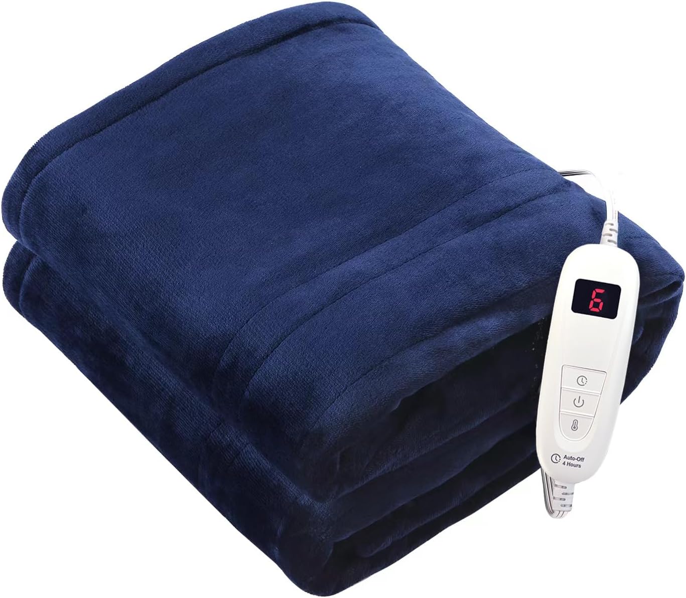 Tefici Heated Blanket Throw 50"x60", Ultra Soft 2-Layer Flannel Electric Blanket, for Home Office Sofa,3 Heat Settings, 4H Auto Off, ETL FCC Certified, Overheat Protection, Machine Washable, Camel