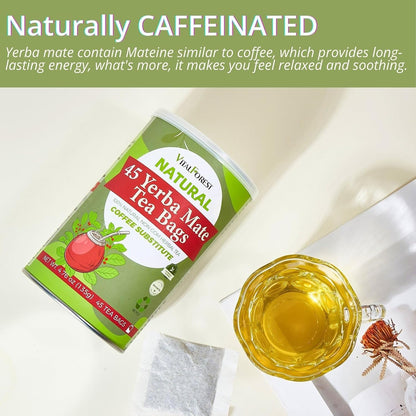 60 Lemon Balm Tea Bags - VitalForest Dried Lemon Balm Leaves Tea -1.5g/Bags, Calming Herb, Stress Relief & Sleep Support, Non-GMO, Caffeine-Free