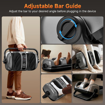 2026 Upgraded Foot Massager with Heat - Shiatsu Deep Kneading Machine for Plantar Fasciitis, Neuropathy & Circulation - 5 Intensities, 4 Modes - Ideal Gifts for Women & Men