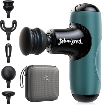 BOB AND BRAD Q2 Pro Mini Massage Gun with Heat and Cold, Pocket-Sized Deep Tissue Massager, HSA Portable Percussion Muscle Massager Gun, Ultra Small & Quiet Muscle Massager, FSA Eligible