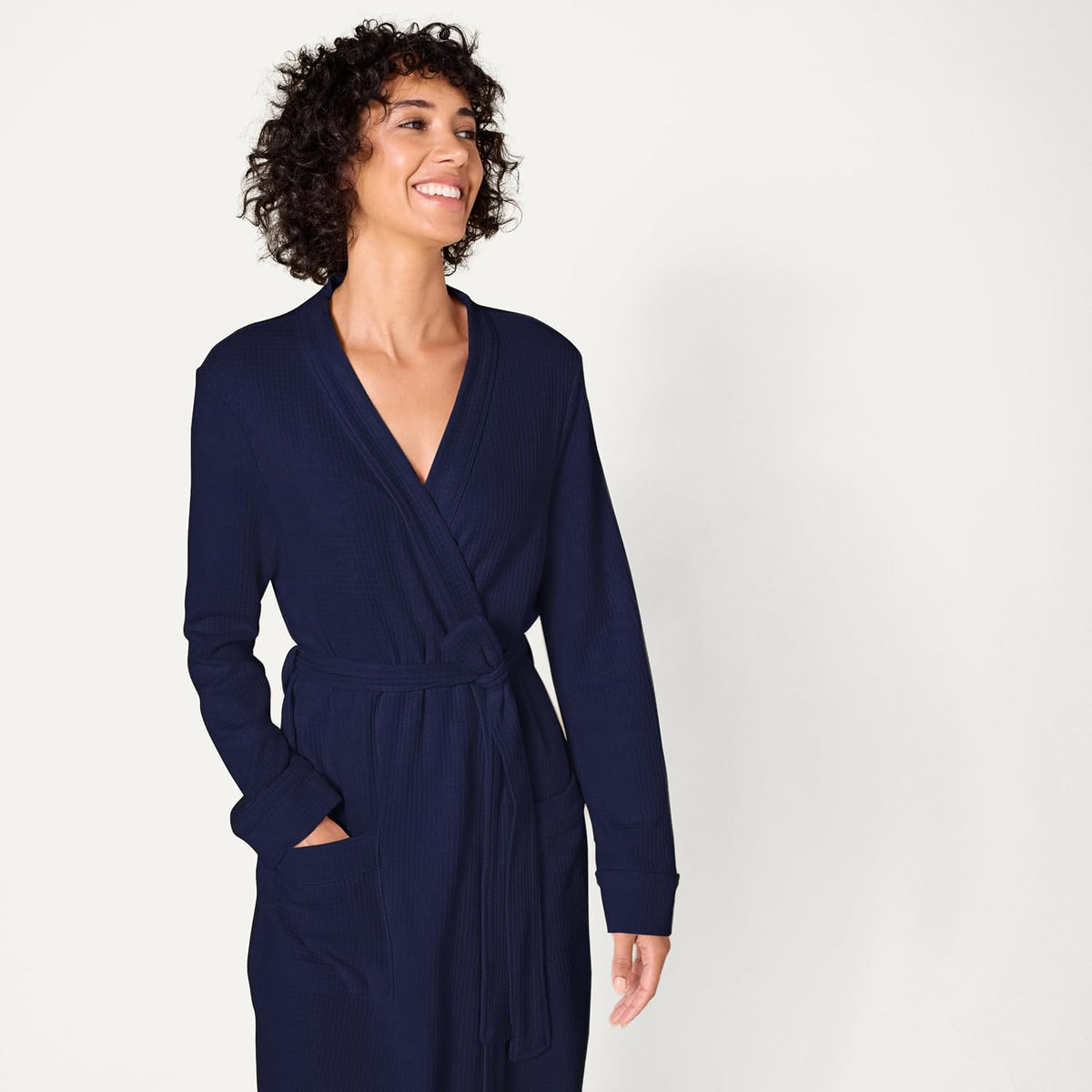 Amazon Essentials Women's Lightweight Waffle Bath Robe (Available in Plus Size) - Colors B