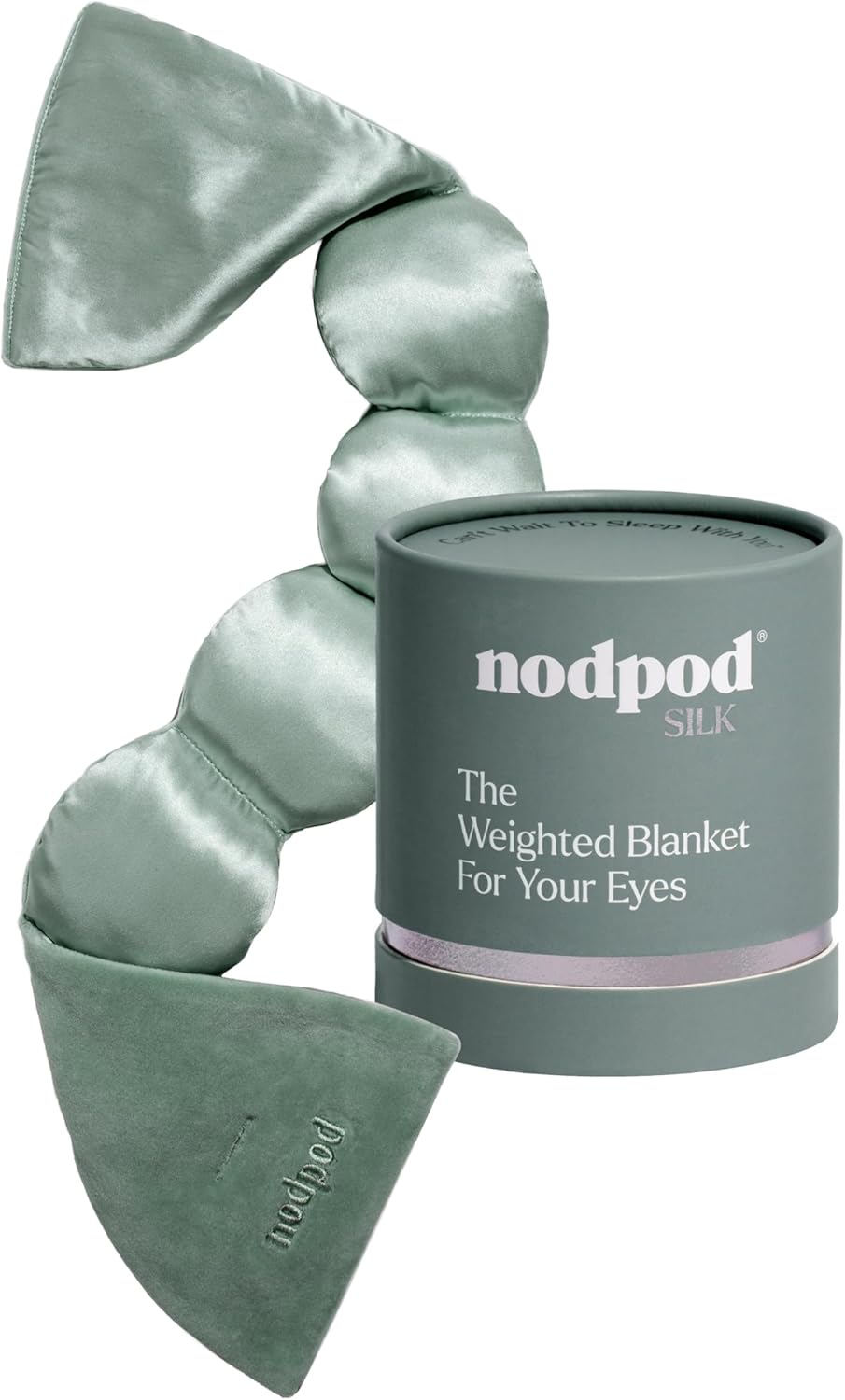 Nodpod Gentle Pressure Sleep Mask | Patented Light Blocking Design for Sleeping, Traveling & Relaxation - Sage