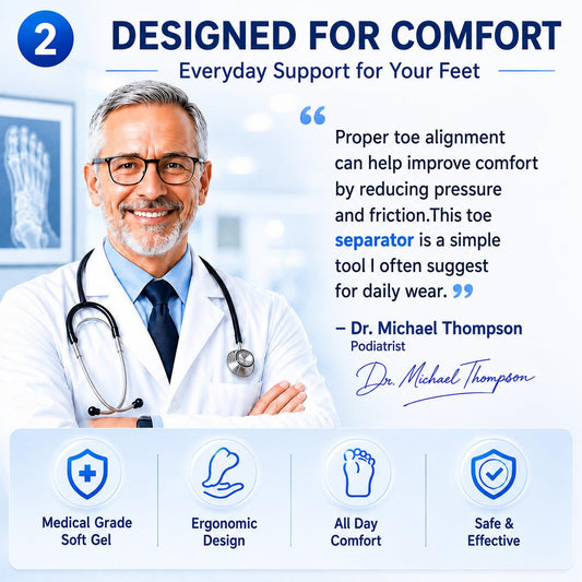 Big Toe Spacers,Hallux Valgus Corrector,Relieve Bunion Pain,Prevent Overlapping Toes, All-Day Comfort for Men & Women, Fits in Shoes.