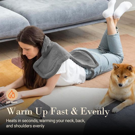 COMFIER Electric Heating Pad for Back, Neck and Shoulders, FSA Eligible HSA