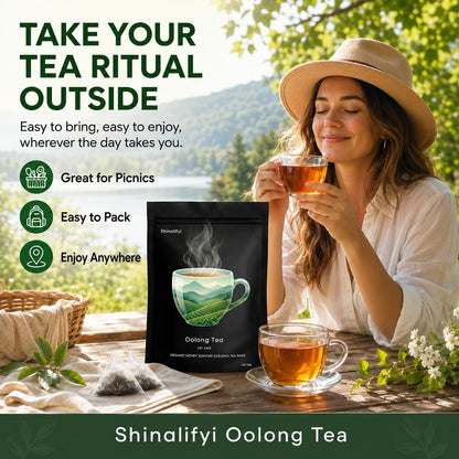 New Oolong Tea Whole Leaf Tea Bags,Help Cortisol Balancing Calming for Stress Relief, Digestion and Metabolism,High-Altitude Grown Loose Leaf Tea,Smooth, Aromatic,Vegan, Non-GMO,20 Bags(2)
