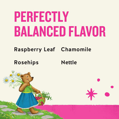 Celestial Seasonings SheWell Raspberry Leaf Wellness Tea, Caffeine Free, 16 Tea Bags Box