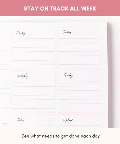 Lamare Weekly Planner Notepad – Premium Undated Weekly To Do List Notepad