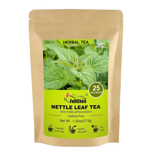 FullChea - Nettle Leaf Tea Bags, 25 Count, Stinging Nettle Tea