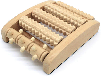 Foot Massager Roller (One Foot). Plantar Fasciitis & Pain Relief. Shiatsu & Acupressure Reflexology Tool, Myofascial Release, Trigger Point Acupuncture. (5.55x4.57x1.77 inch)