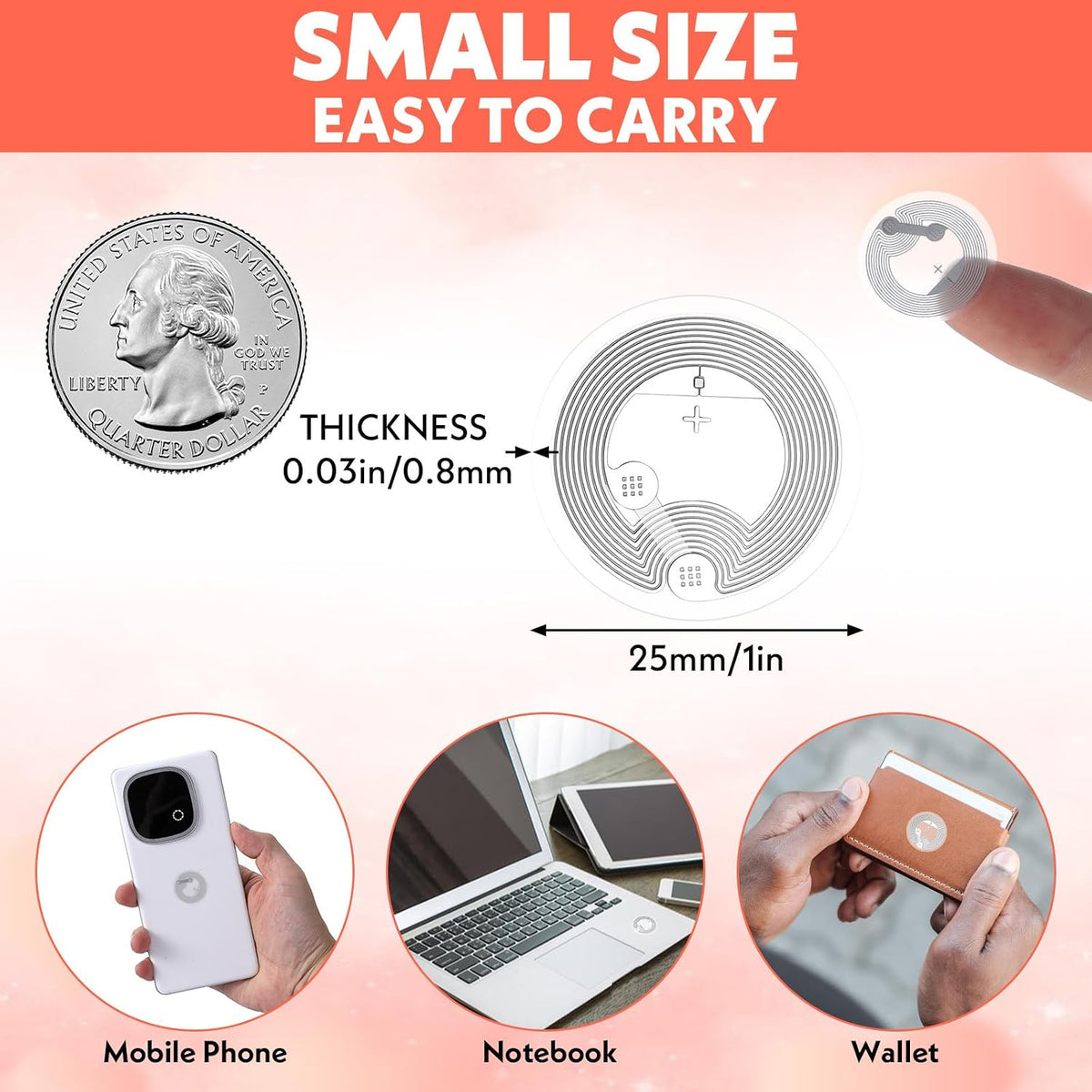 70 Pcs NFC Tags Sticker with NTAG215 Chip