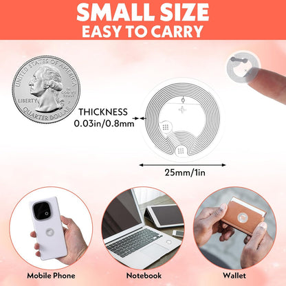 70 Pcs NFC Tags Sticker with NTAG215 Chip