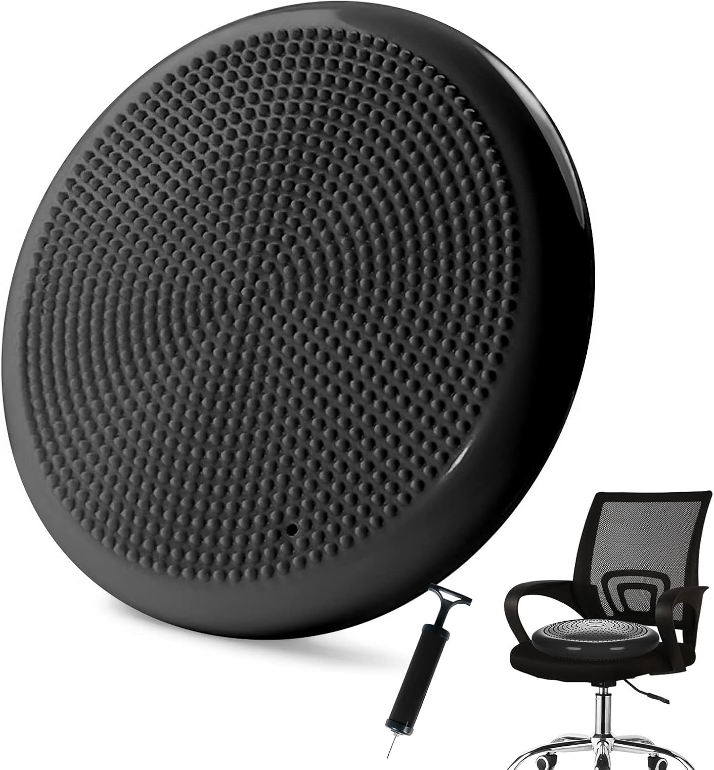 Wobble Cushion，Wiggle Seat，Balance Disc （Extra Thick 34cm/13.4in），for Balance Stability Training, Improve Sitting