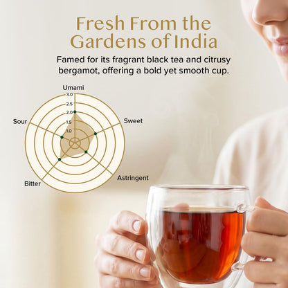 VAHDAM Earl Grey Tea Loose Leaf (12oz|170+ Cups) Black Tea with Bergamot