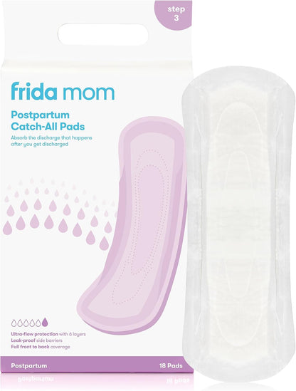Frida Mom 2-in-1 Postpartum Pads, Absorbent Perineal Ice Maxi Pads, Instant Cold Therapy Packs and Maternity Pad in One