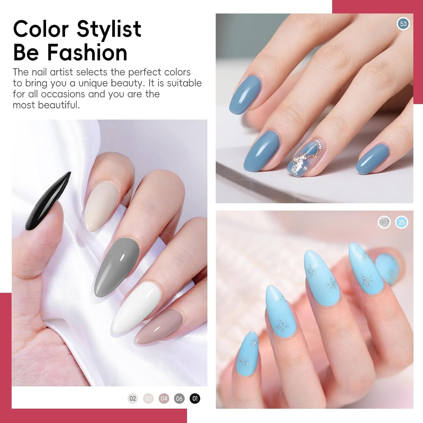 COSCELIA 53pcs Gel Nail Polish Kit with U V light and Drill Starter Kit 35 Colors Gel Nail Polish with 5pcs Top Base Coat Nail Art Professional Gel Manicure Kits Gifts for Women Teens Girls