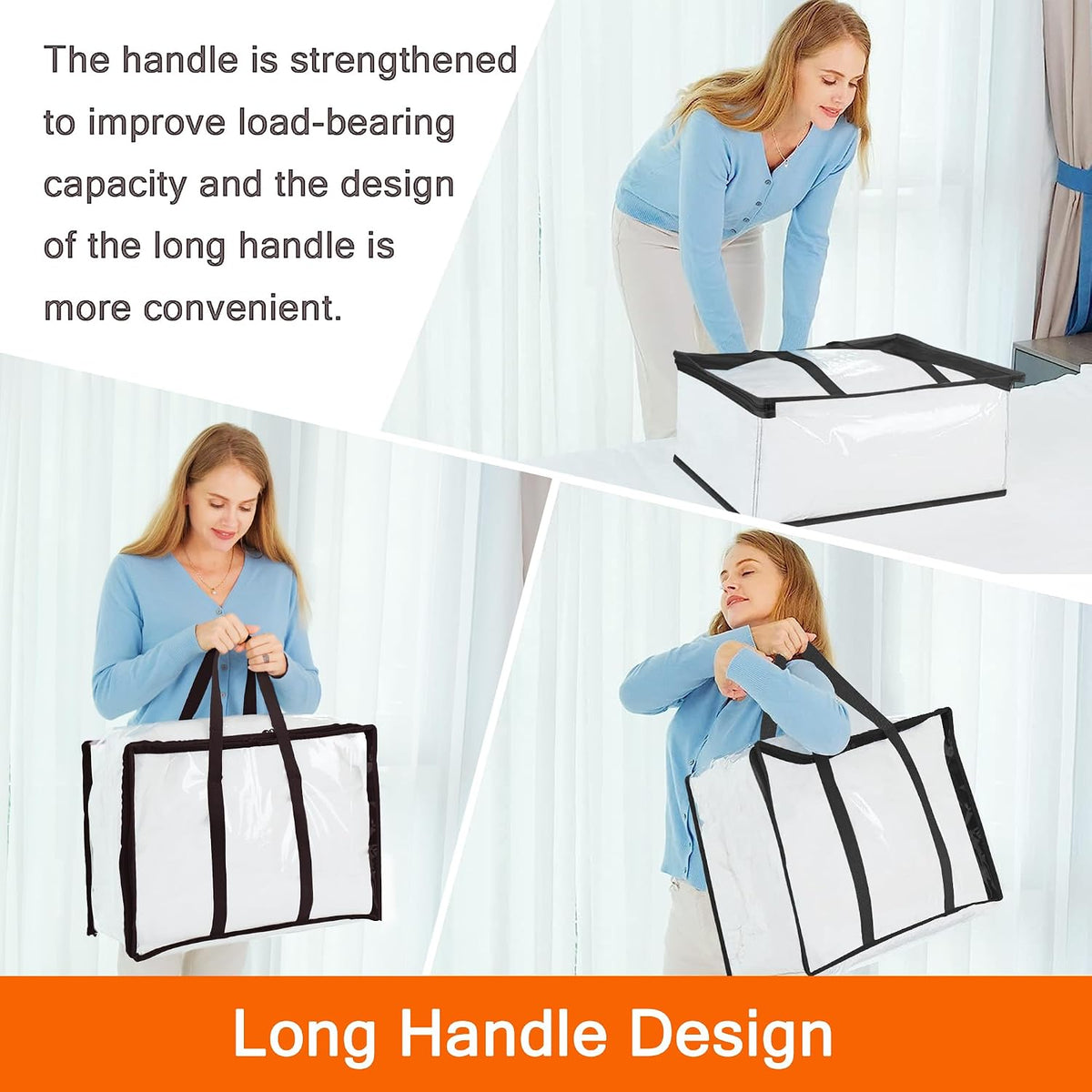 Vieshful Clear Storage Bags for Clothes Blanket Comforter & Bedding
