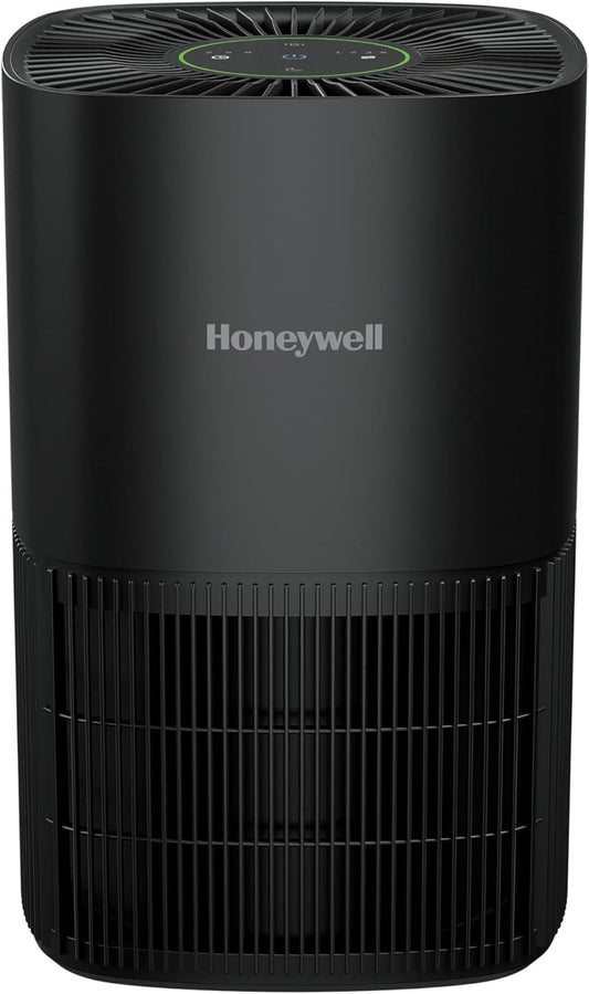 Honeywell Allergen Plus Compact Small Room HEPA Air Purifiers for Home, Up to 530 Ft² Coverage, 3-in-1 Filter, Pet Dander, Smoke & Odor Reducer Air Quality Sensor with Auto Mode, Grey, HPA125V