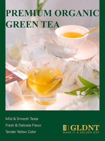 GLDNT Organic Milk Thistle Tea, Natural Organic Milk Thistle Seed Herbal Tea, Mild & Mellow Taste, Caffeine Free, 100 Count
