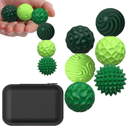 BUSOHA Silicone Fidget Balls - 4 Pack Fidget Toys Adults Sensory Toys Stress Balls for Adults Teens Gifts for Calming,Autism and ADHD Office