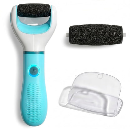 Electric Foot Callus Remover Tool for Dead Skin & Cracked Heels – Battery-Operated Foot Grinder with Replaceable Roller – Pedicure Tools for Feet & Toes – Smooth Feet at Home (Batteries Not Included)