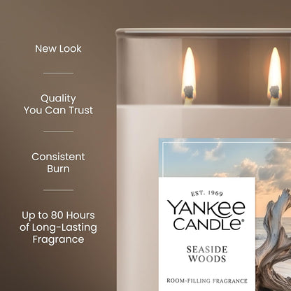 Yankee Candle Sage & Citrus, Scented Candle, 14.5oz 3-Wick Candle Jar with up to 40 Hours Burn Time, Giftable