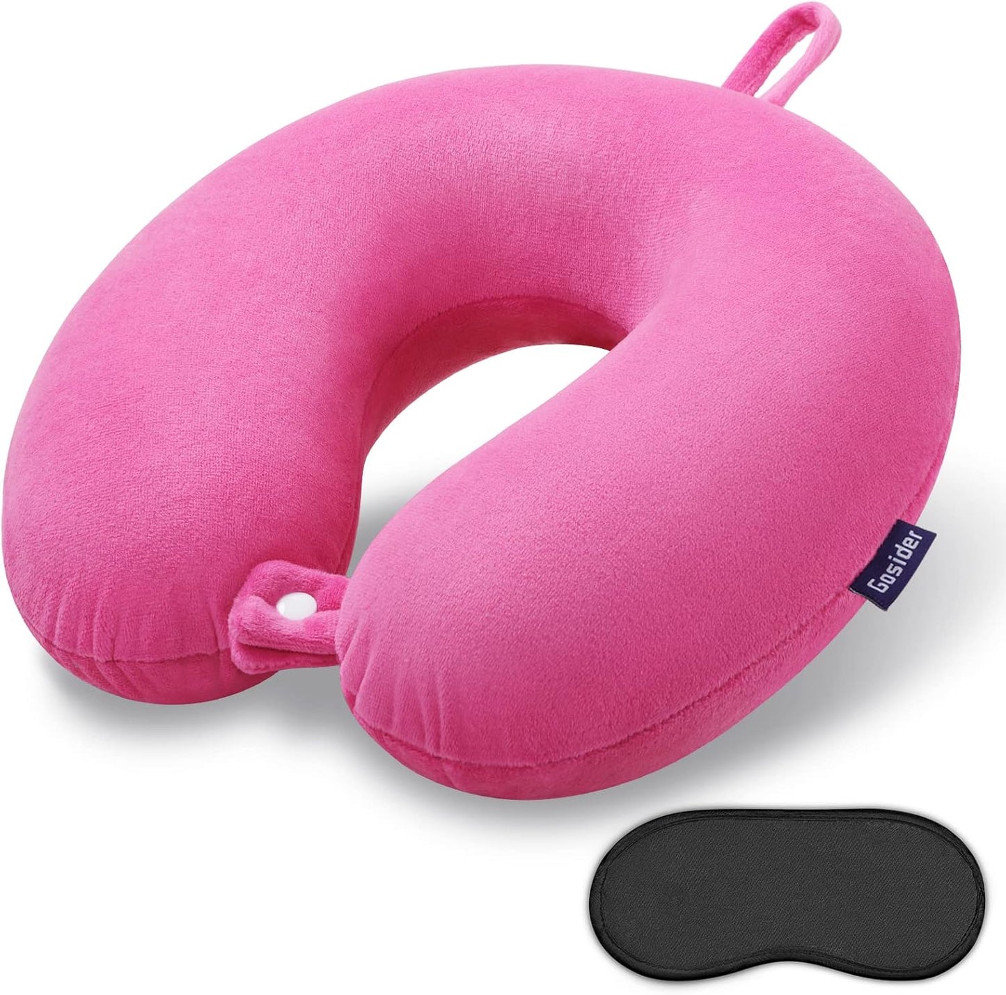 Neck Pillows for Sleeping Travel Pink Travel Pillow Comfortable U Shape Memory Foam Pillows Neck and Head Support Portable Travel Neck Pillow Suitable for Planes, Trains, Self-Driving Cars