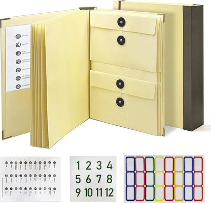 Document Organizer,File Organizer for Paper,Important Documents for Office and School,in Case I Go Missing Binder(Pink,2In Thick)