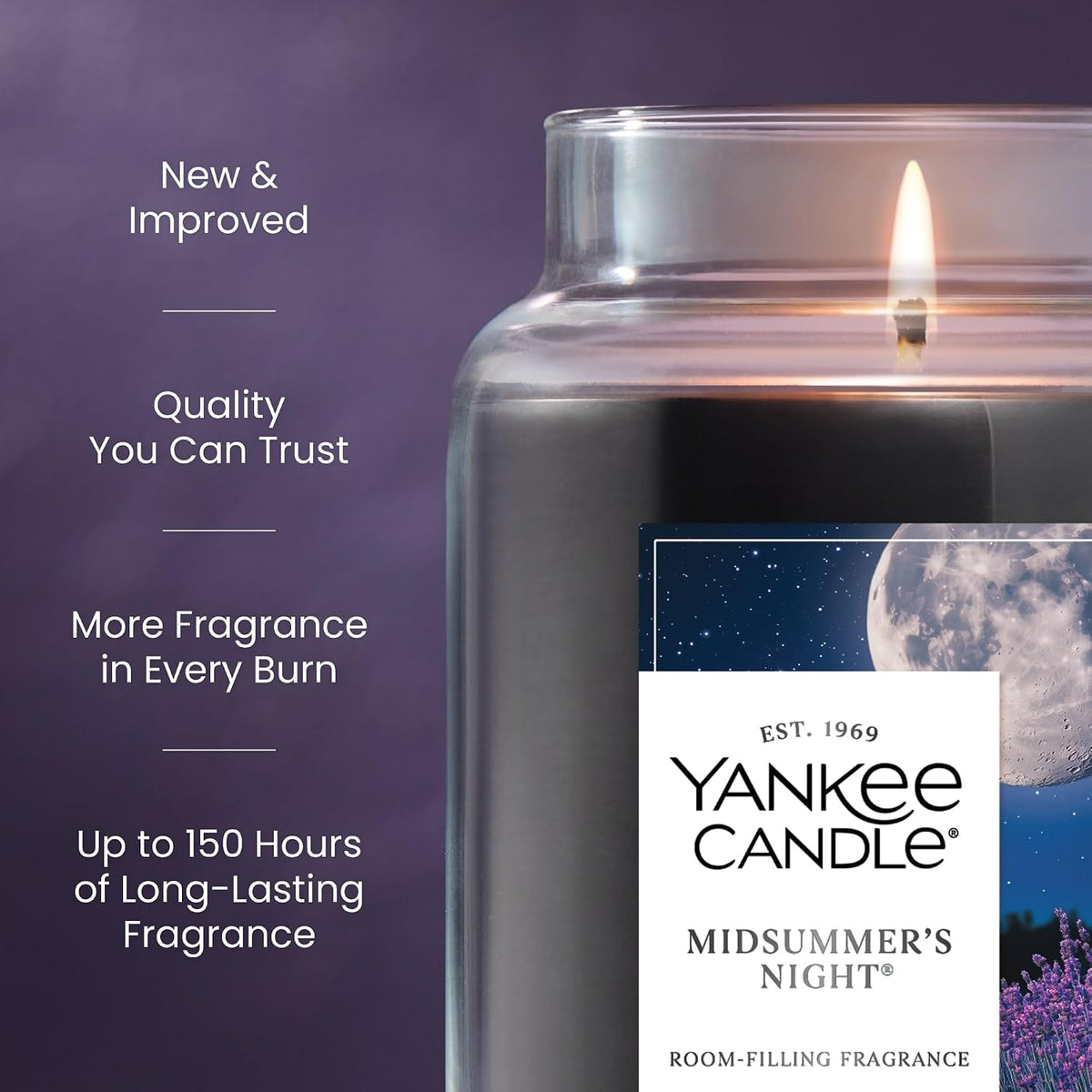 Yankee Candle MidSummer's Night Scented Candle, 22oz Large Jar