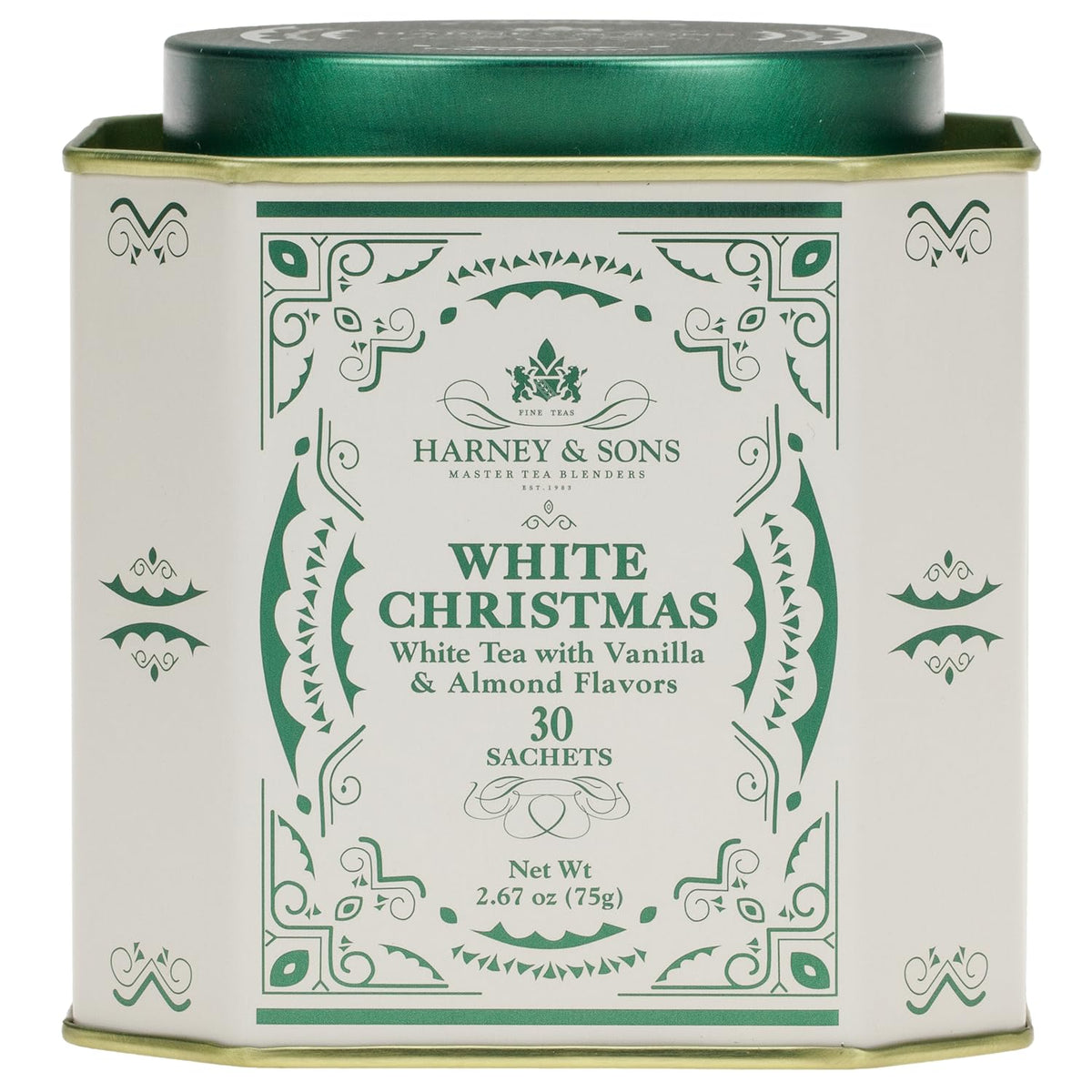 Harney & Sons White Christmas White Tea, 30 Sachets in Tin