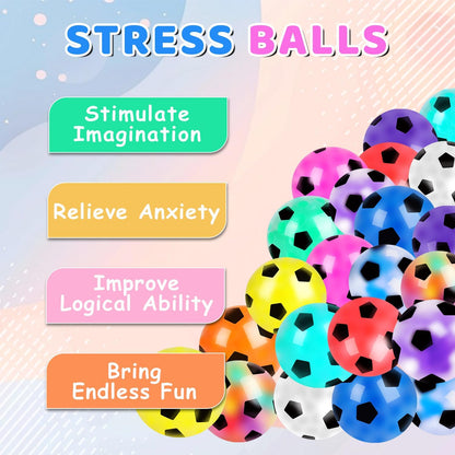 VESPRO 12 Pack Fidget Stress Balls for Adults, Cute Octopus Stress Sensory Stress Ball, Bulk Squishy Squeeze Ball Toys Set for Classroom Prizes and Birthday Party Favors
