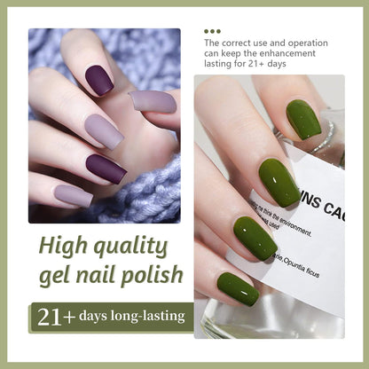 JODSONE Gel Nail Polish Kit 60 PCS with U V Light Soak off Base Top Coat 55 Shine Colors Gel Nail Kit Bright and Dark Brown Wine Red Series Manicure Set for Women and Girls